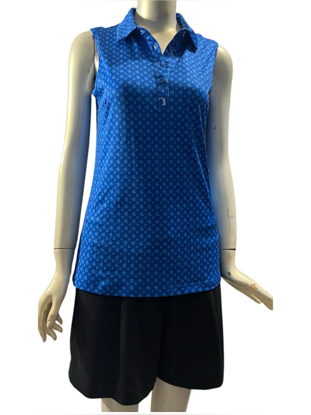 Bogey Bros Golf Polo Birdie Finger - Blue Jay - Picture 2 of 7